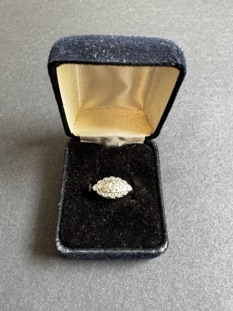 Vintage 1920s Art Deco Diamond Cocktail Ring – Size 6