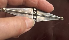 Vintage Sterling Signd ANDRA DATED 1939 TRUE Art Deco Modernist Brooch 23G