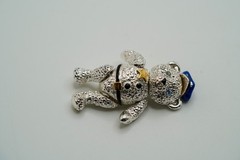 Vintage Articulating Napier Police Bear Brooch 4.5cm JB46
