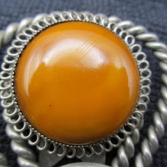 Vintage Dress Clip Faux Stone Bold Statement Twisted Silver Tone Open Work