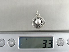 Vintage Designer WW Sterling Silver Flower Hat Charm or Pendant 925 3.3g .75 In