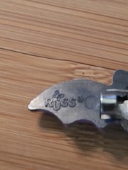 Russ Halloween Bat Pin Brooch Hong Kong 2.125″ Inch Purple Black Plastic Vintage