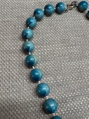 Colorful Necklace Vintage Wood or Plastic Beaded Vintage see pics 14″