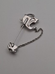Teapot and Cup Stick Pin Avon 1980’s Silver Color Metal