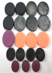 19 of 25-40mm Mixed Lot Vintage Two Graces, Women, Floral Oval Cameos Cabochon