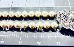 JBK Camrose & Kross Necklace Faux Pearl Rhinestone Filigree Pendant Box COA
