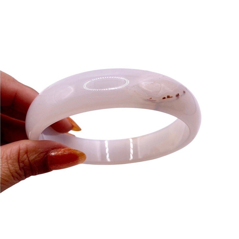 White Agate Stone Bracelet 7 inches Wrist