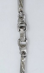 Vintage Bogoff Signed Rhinestone Statement Necklace Art Deco Repair Craft Wear