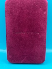 JBK Camrose & Kross Necklace Faux Pearl Rhinestone Filigree Pendant Box COA