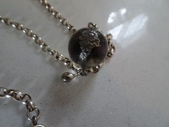 Vintage Sterling Large Pools of Light Crystal Necklace