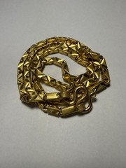 24k Stunning Hefty & Thick Pure .999 Fine Gold Chain 22” inch 4.5mm