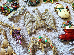 Vintage Costume jewelry lot. Many designers.