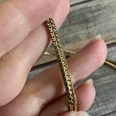 Vintage 80s heart open slide pendant necklace in gold tone metal