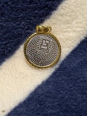 Catholic/Christian Fish Symbol Ichthys .925 Silver Gold Tone Religious Charm