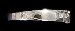 18k White Gold Diamond Ring Size 6.5 w/appraisal paperwork No Box Please Read