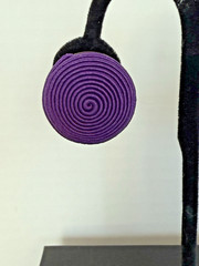 Vintage 1970s – 1990s Bold Swirl Round Braided Pierced Earrings (2 pairs)