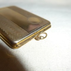 Large Rectangular Signed Marathon GF Art Deco Locket Pendant