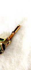 Rare Signed BSK Vintage Gorgeous Enameled AB Rhinestone flower 5 link Bracelet