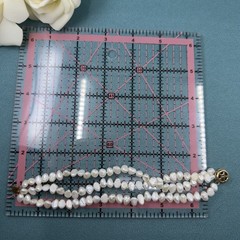 Vintage 14K GOLD 🖤 Triple 3 Strand Cultured BAROQUE Freshwater Pearl Bracelet