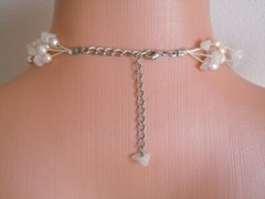 Necklace Beads Rose Quartz Chips 32.6 G/Adjustable Length 39-47 Cm