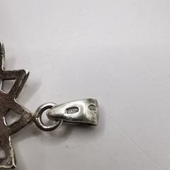 Vintage Elegant Pendant Star of Erzgamma, made of 925 silver, Feonite, 6.72g