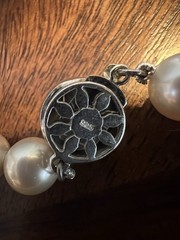 VINTAGE MAJORICA PEARL NECKLACE 24 INCHES 9MM PEARLS IN BOX EXCELLENT CONDITION