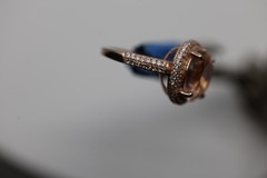 Amber Gemstone Ring Vermeil Sterling Silver