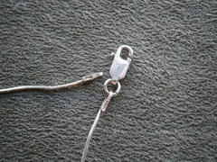 Dainty Snake Chain Vintage Shiny Sterling Silver 18″ Necklace ~ 2.3g