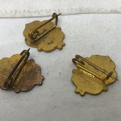 4 Vintage Monogrammed Pins D R A N