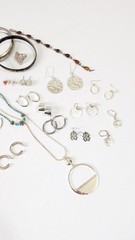Mixed Silver Toned Jewelry Lot Some Marked 925