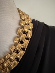 Rare Ciner MMA Museum Of Modern Art Necklace Collar Link Panther *455