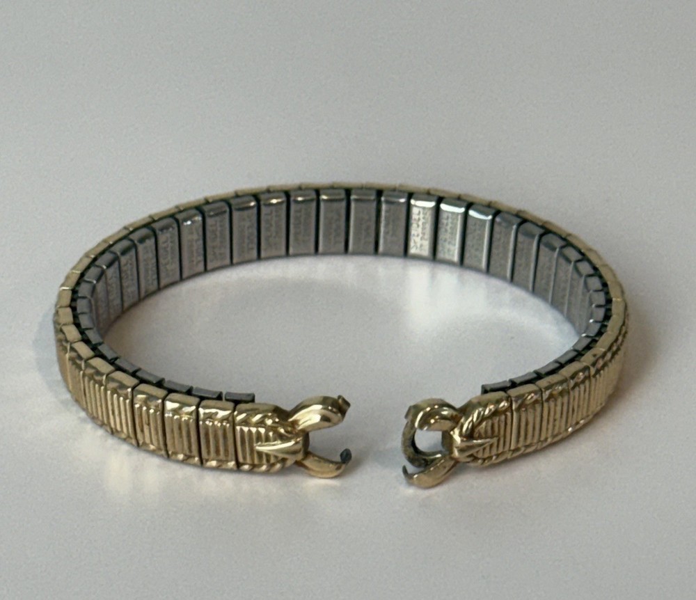Speidel 10K Gold Filled Bar Top Expansion Stretch Watch Band Parts/Repair