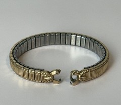 Speidel 10K Gold Filled Bar Top Expansion Stretch Watch Band Parts/Repair