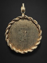 RARE Antique 1920s 14K Gold Diamond Jesus Christ High Relief Pendant 16.05g