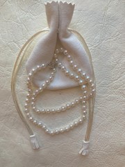 Dainty 18.5″ Akoya Pearl Necklace, 5-6mm, Sterling Clasp