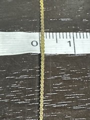 Vintage 12K Gold Filled Twisted Prince of Wales Chain Necklace 16.5″ 1mm 1.1g