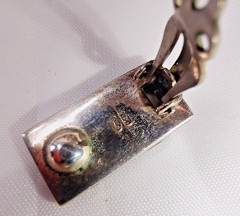 Vintage Abalone Marcasite Pendant Necklace & Clip Earrings Set FAS 925 Silver
