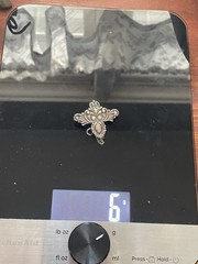 Vintage Sterling chateline, 6 Grams, Stamped 925, Gorgeous!