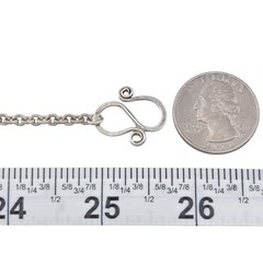 Vintage Sterling Silver 925 Cable Chain Necklace 25.5″