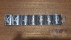 Large SIAM LOT Panel Bracelet Earrings Brooch Ring Niello Dancer Sterling 925
