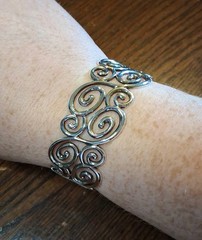 Vintage Sterling Ross Simons Swirl Scroll Cuff Bracelet 31g See Pics/Description