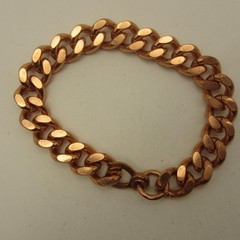 Vintage Copper Bracelet Cuban Curb Link