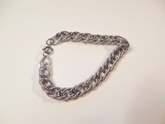 Nice Spencer sterling silver textured charm bracelet no charms 7″