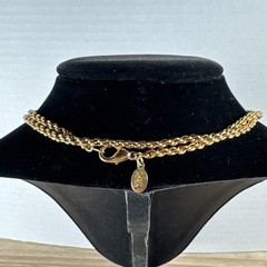 Vtg JOAN RIVERS Multicolor Pavé Rhinestone Spinner Ball Gold Tone 24” Necklace
