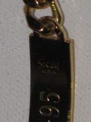 Vintage Speidel USA Personalized ID Bracelet Gold Tone Diamond Accent Mens