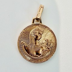 Rare USSR Jubilee 583 14K Rose Gold Pendant Soviet Armenia Olympics 1980 3.83g