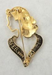 Lady Remington Feb 2000 Brooch gold Tone