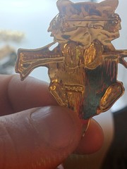 Vintage JJ Jonette & AJC Cat Lion Brooch Lot Pewter Gold Tone Novelty Pins