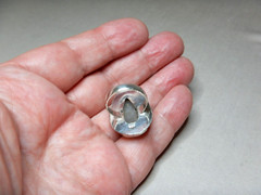 VINTAGE STERLING SILVER STONE SET RING 3359