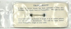 Vintage STERLING SILVER 0.925 Spoon Pin Brooch Fine Arts TRANQUILITY NOS MINT